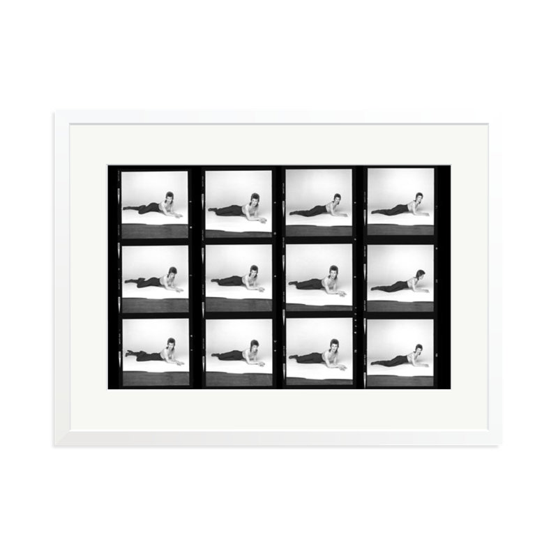 The Diamond Dogs Contact Sheet, 23" H x 31" W, White