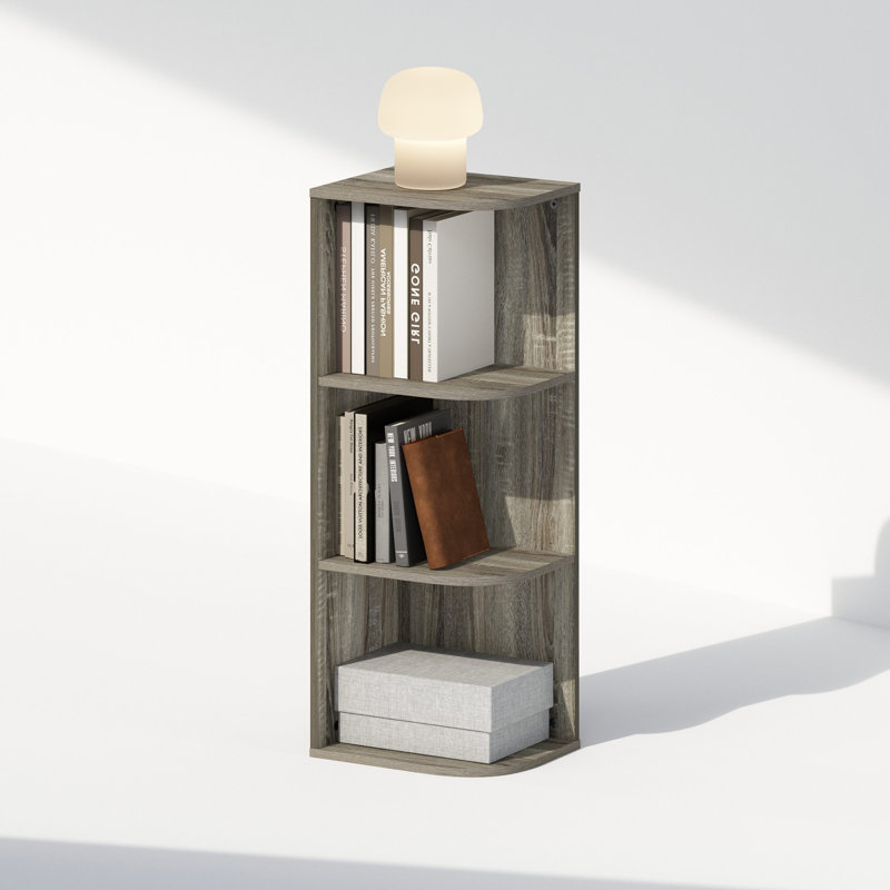 Étagère de rangement à 3 niveaux Furinno Reed, Chêne français, (3 tablettes) H 31,5 po x l 12,01 po x P 9,3 po
