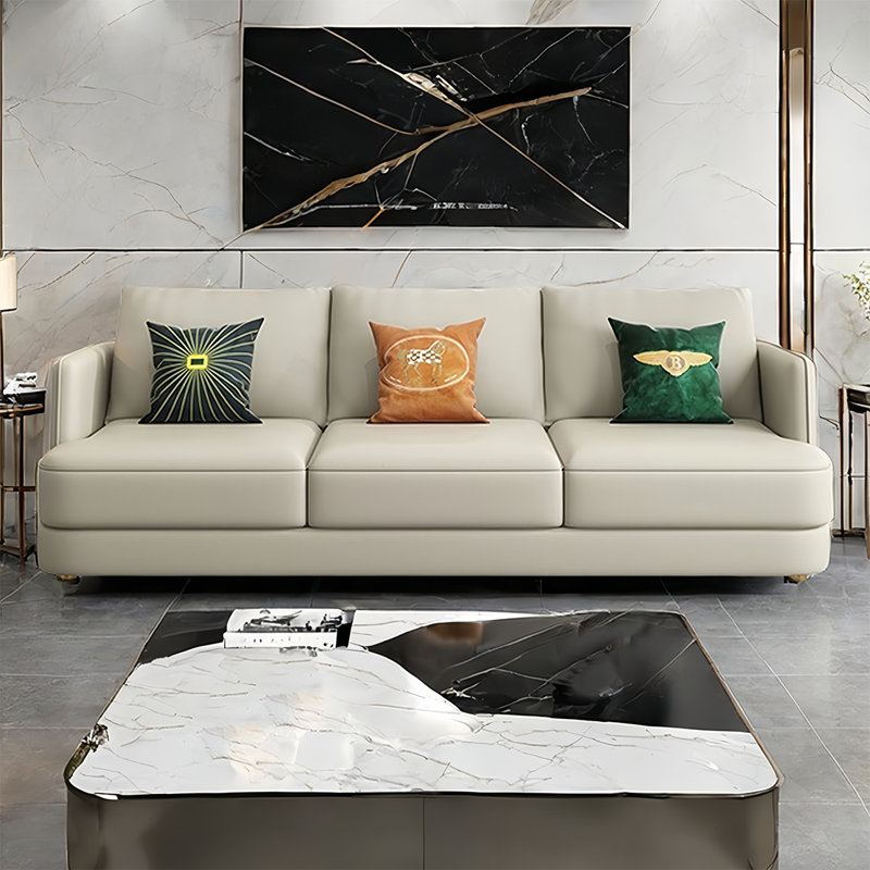 Petit canapé moderne et moderne, H 35,43 po x l 86,61 po x P 37,4 po, 3
