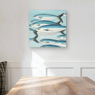 Small fish of caesio caerulaurea - Marine Coastal Metal Print