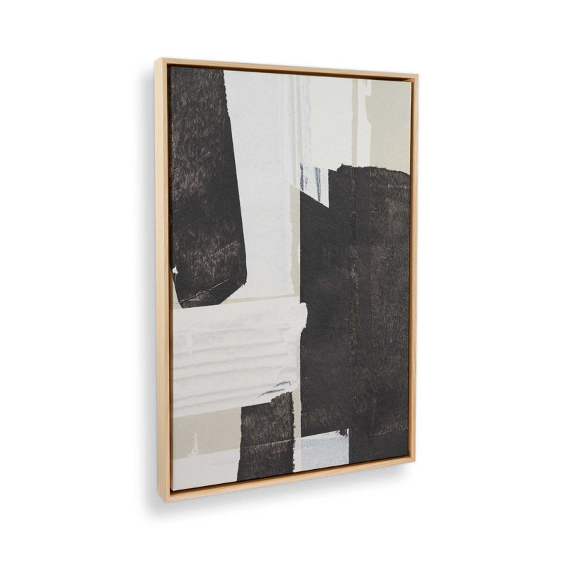 «Fragments of Contrast I», reproduction sur toile dans un cadre, Érable américain, H 48,75 po x l 32,75 po