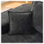 Canapé modulaire en forme de L avec méridienne, canapé de nuage de 104 po de profondeur, sans canapé modulaire pour salon, chenille noire