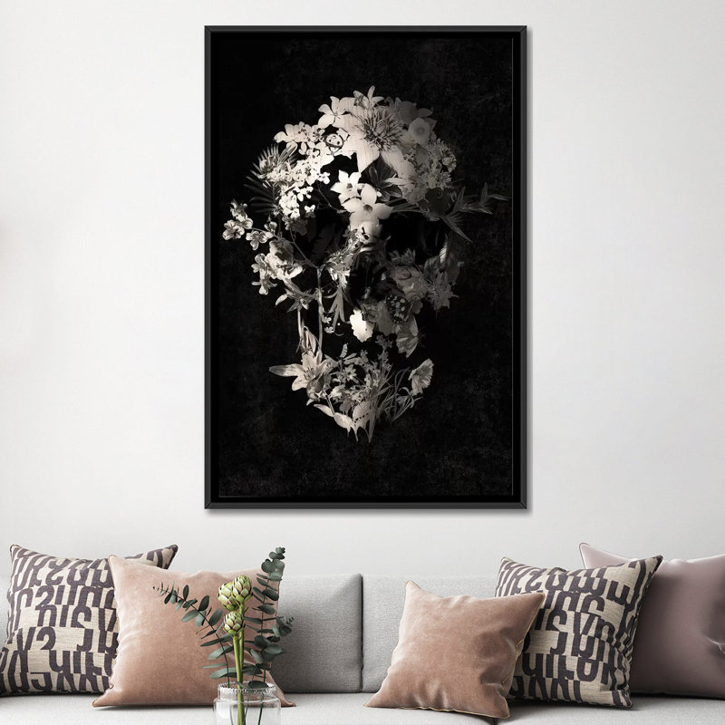 « spring crâne » par ali gulec, reproduction d’impression sur toile tendue, H 26 po x l 18 po x P 1,5 po, Pas de tapis