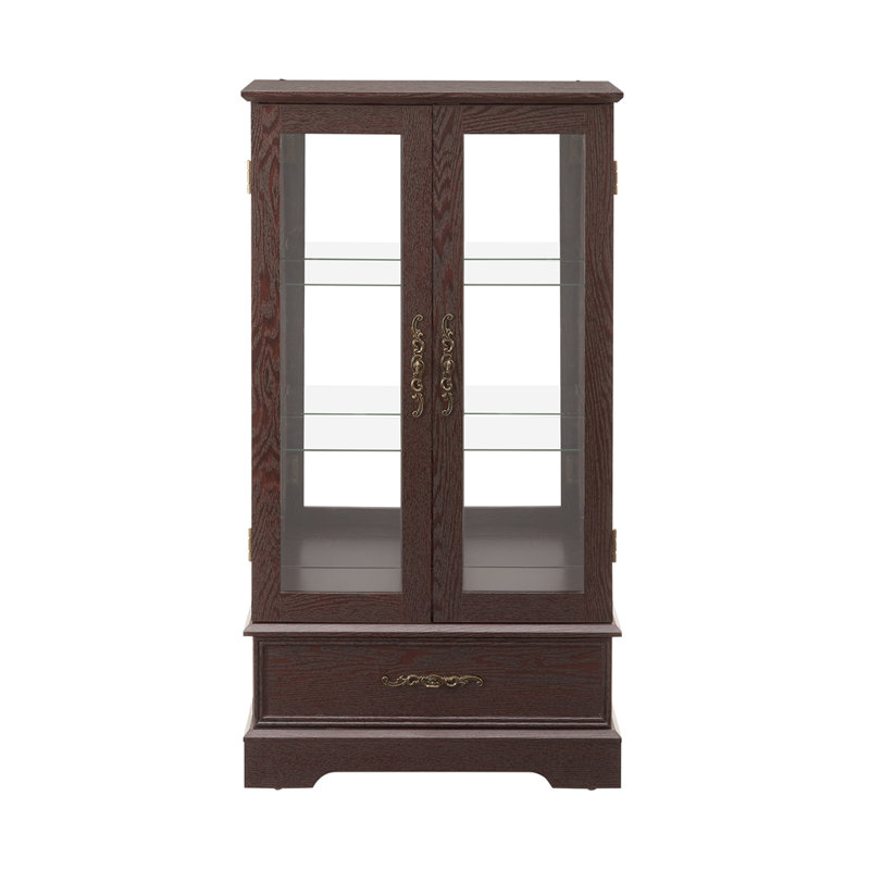 Vitrine lumineuse vitrée, Cerisier