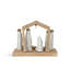 Nativity Scene Carved Wooden Sculpture