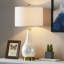 Ensemble de lampes de table en verre 25,5 "avec ports USB et commande tactile Pociask