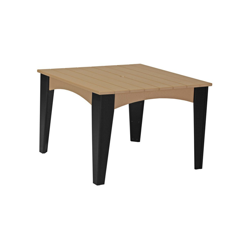 Table carrée 30 po Maltare, Cèdre, Noir