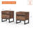 3-Piece Bedroom Furniture Set, Queen Size Bed Frame And 2 Nightstand With 4 Drawe For Bedroom-664611550