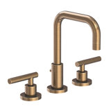 East Square Widespread Bathroom Faucet with Drain Assembly