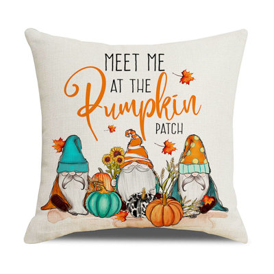1Pc Pumpkining Festival Pillowcase Family Decoration Cushion Cover Family Pillowcase