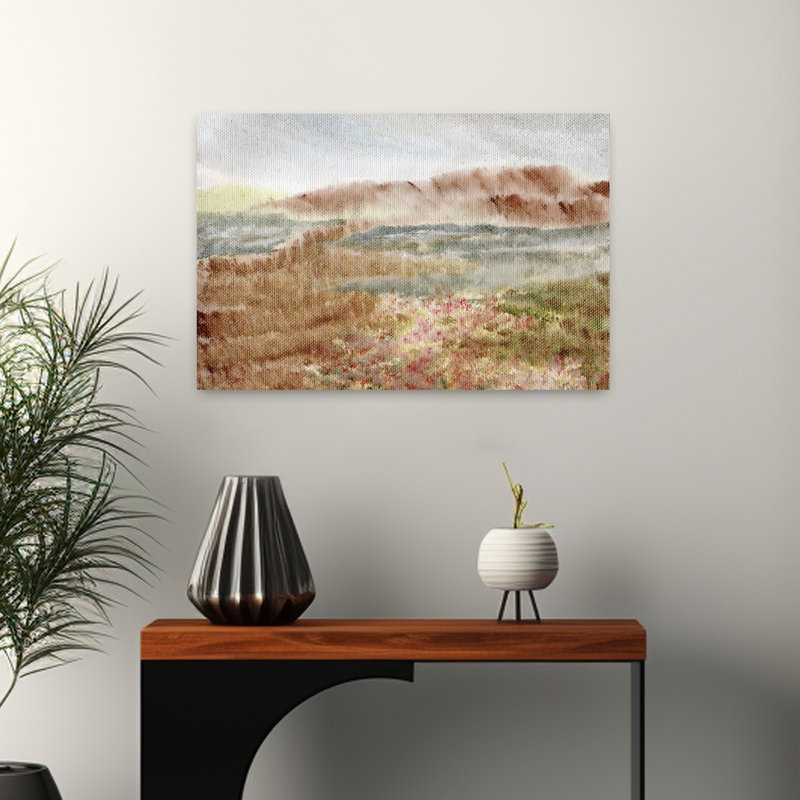 Misty Mountain Heather Peaceful Serene Tranquil Landscape Mountain, art mural
