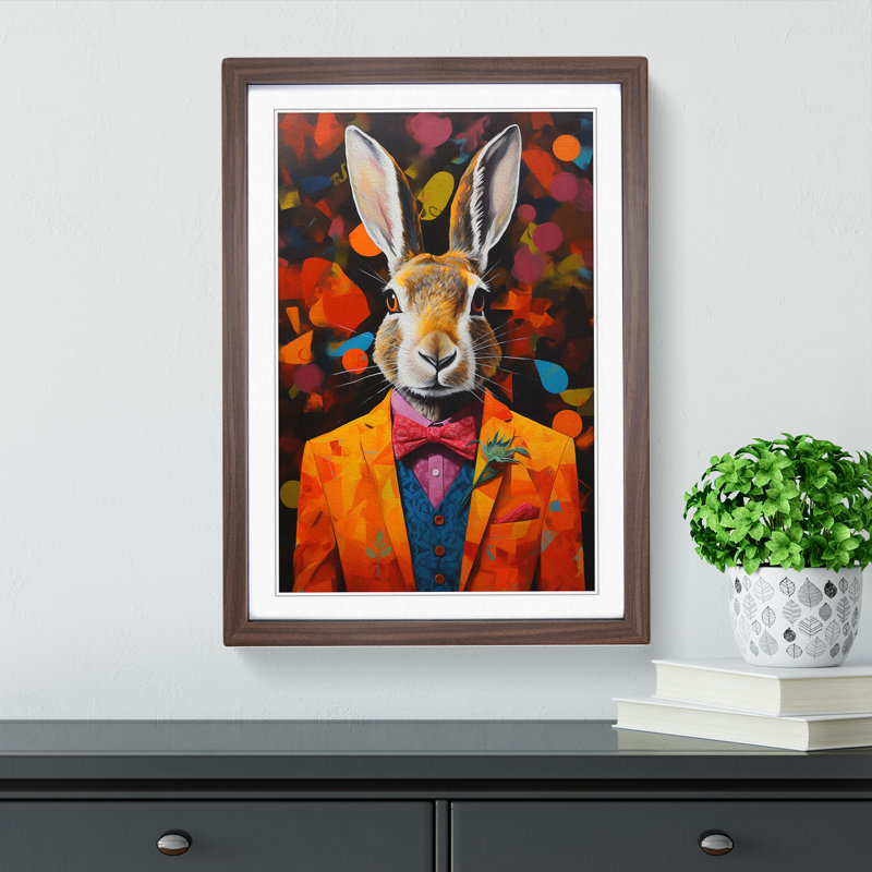Hare Conceptual Art - Framed Print