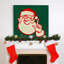 Reproduction d’art sur toile tendue « pop Santa » rétro-1722296784