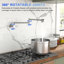 Robinet remplisseur de pot - Robinet d'évier de cuisine mural pliant extensible avec un trou et deux poignées,-116628664