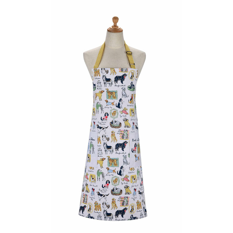 Animal Print Cotton Bib Apron
