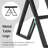 Geometric A-Frame Tempered Glass Coffee Table, All Black Finish