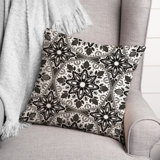 Geometric Indoor/Outdoor Throw Pillow