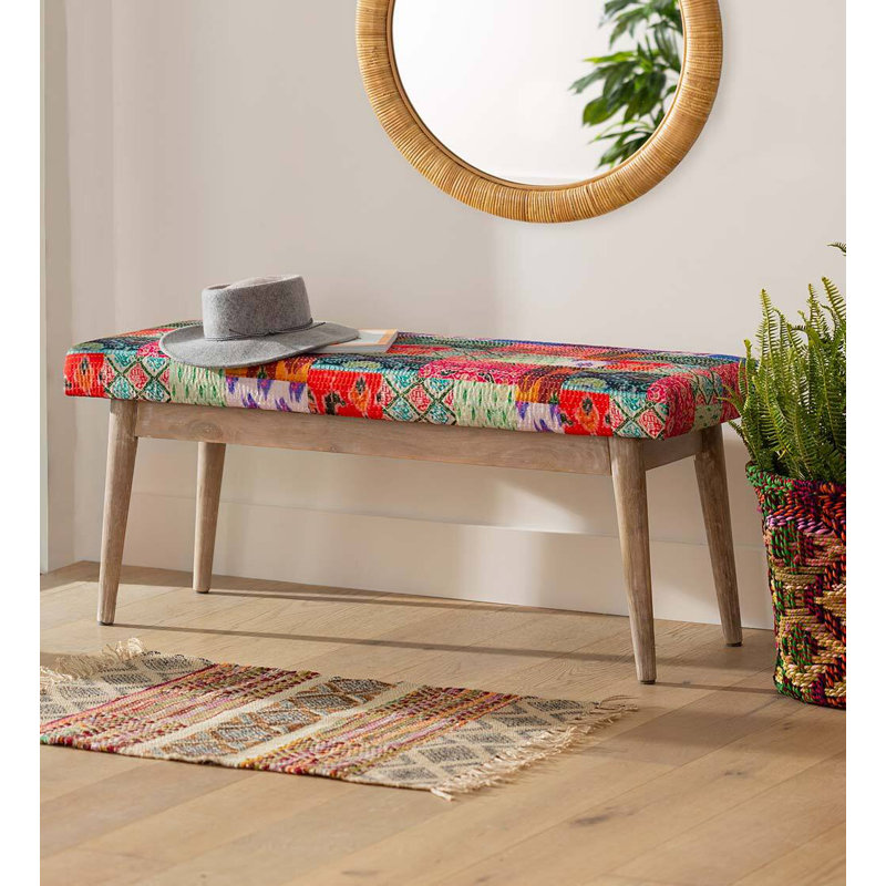 Banc recouverts de tissu d'ameublement