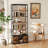 2PCS 8-tier Bookshelf 79'' Freestanding Bookcase w/ 4 Fabric Drawers & Storage