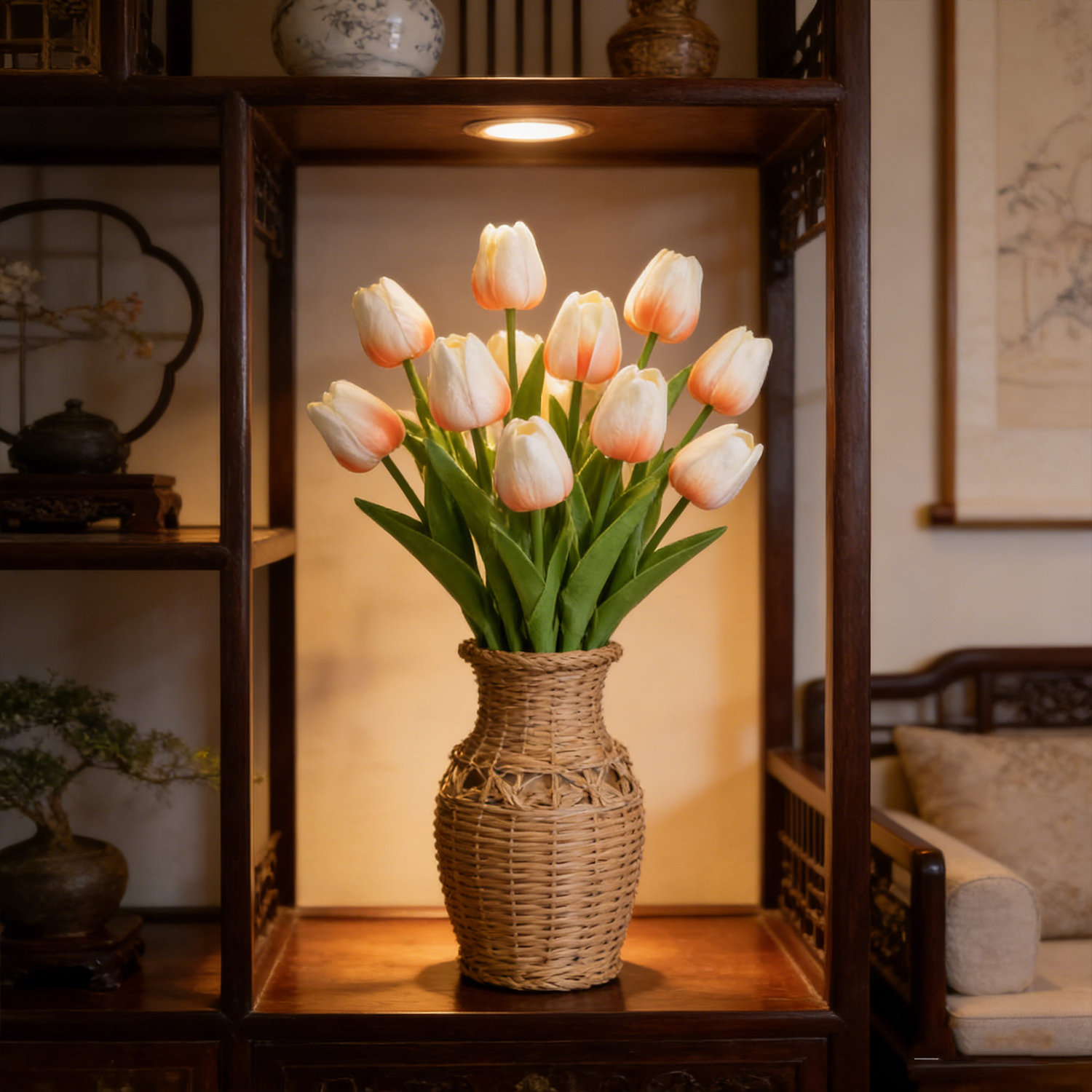 Tulip Floral Stems, Champagne