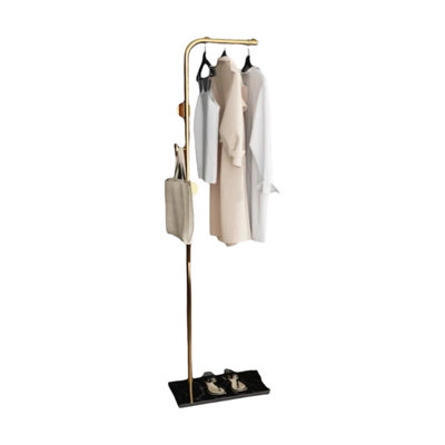 17.5-Inch Metal Coat Hanger With Black Base