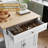 78.74''Solid Wood Kitchen Island with Extendable Dining Table and Storage, Mobile Kitchen Cart with Lockable Wheels-494706263