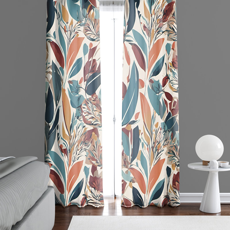 Semi Sheer Curtain Pair, 40" W x 61" L