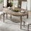 Arichabala 60''W Transitional Extendable Dining Table with Hidden Extension Leaf
