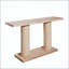 Console moderne en bois minimaliste avec piédestal à colonne
