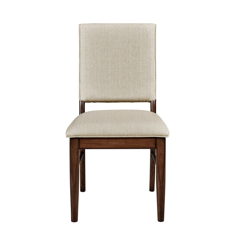 Ensemble de 2 chaises d'appoint rembourrées en tissu de style moderne