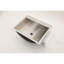 Lavabo de salle de bain en acier inoxydable 21 "x 17" avec bonde escamotable
