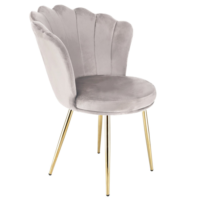 Daisy - Velvet Chair with Back-Rest, Taupe