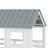 Twin Size House Bunk Bed With Trundle,Roof And Windows