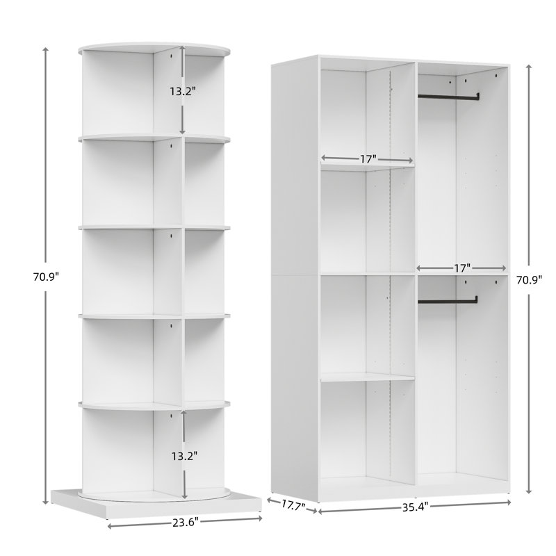 Hall Tree With 360-degree Rotating Shoe Rack, Coat Rack With 6 Modes Lights