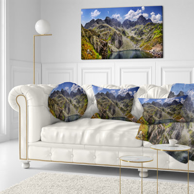 Coussin décoratif «Design Tatra Mountains Panorama» Designart