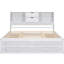 White King Size Storage Bed With 8 Headboard And Platform 8 Drawers