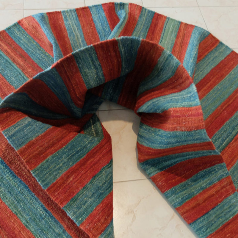 Runner Hodnett Striped Hand Woven 110cm X 300cm Area Rug