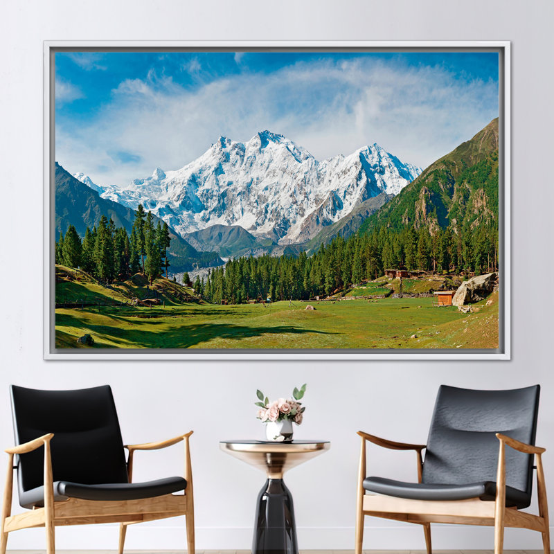 Print on Canvas, 25 cm H x 35 cm W, White Floater Framed