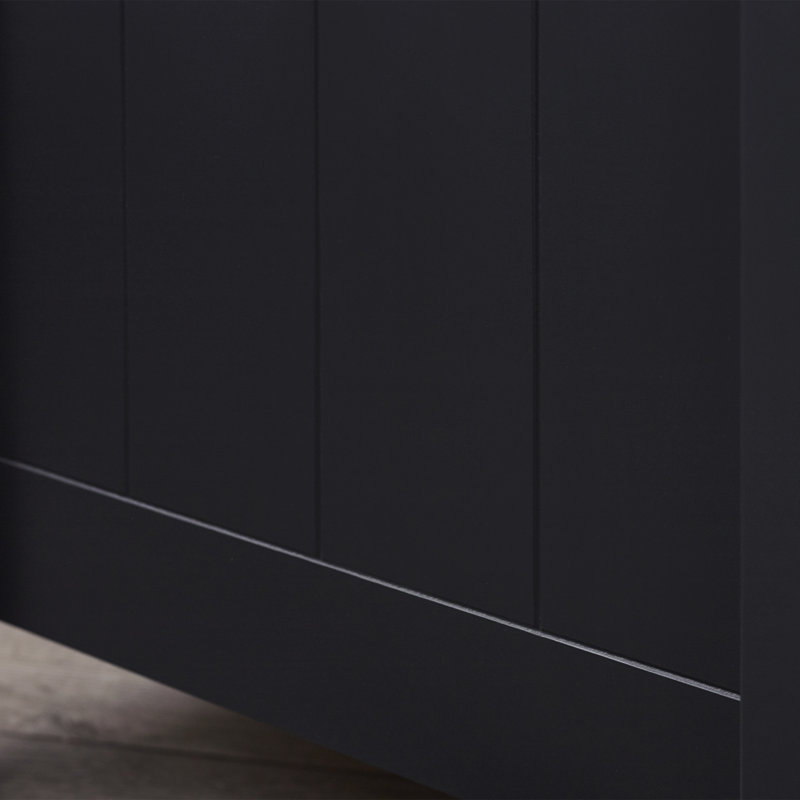Jarin 48cm W Bedside Table, Black