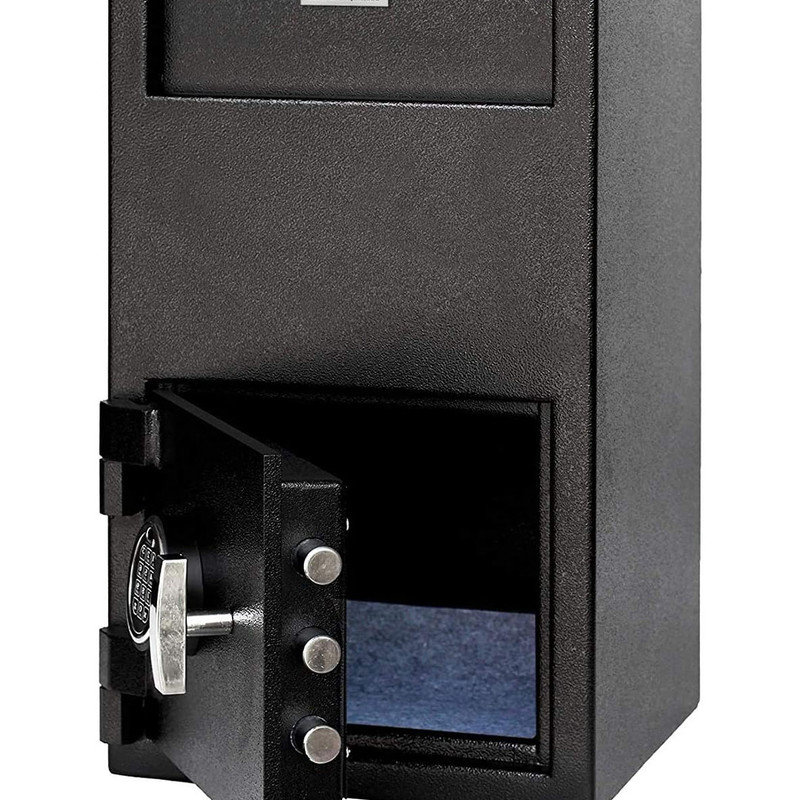 Durable Electronic Safes Large Depository Drop Slot Safe with Keypad Combination with Key Backup
