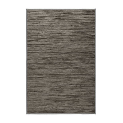 Machine Washable Solid Gray Area Rug
