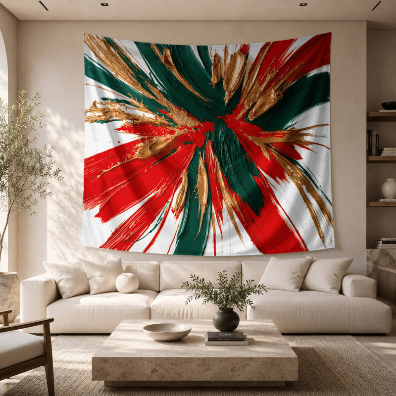 Tapisserie murale «Lyrical Abstraction 53», 26 po x 36 po