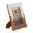 Rustic Resin & Wood Picture Frame with Glass Panel - Decorative Polyresin & MDF Photo Display-1682709476