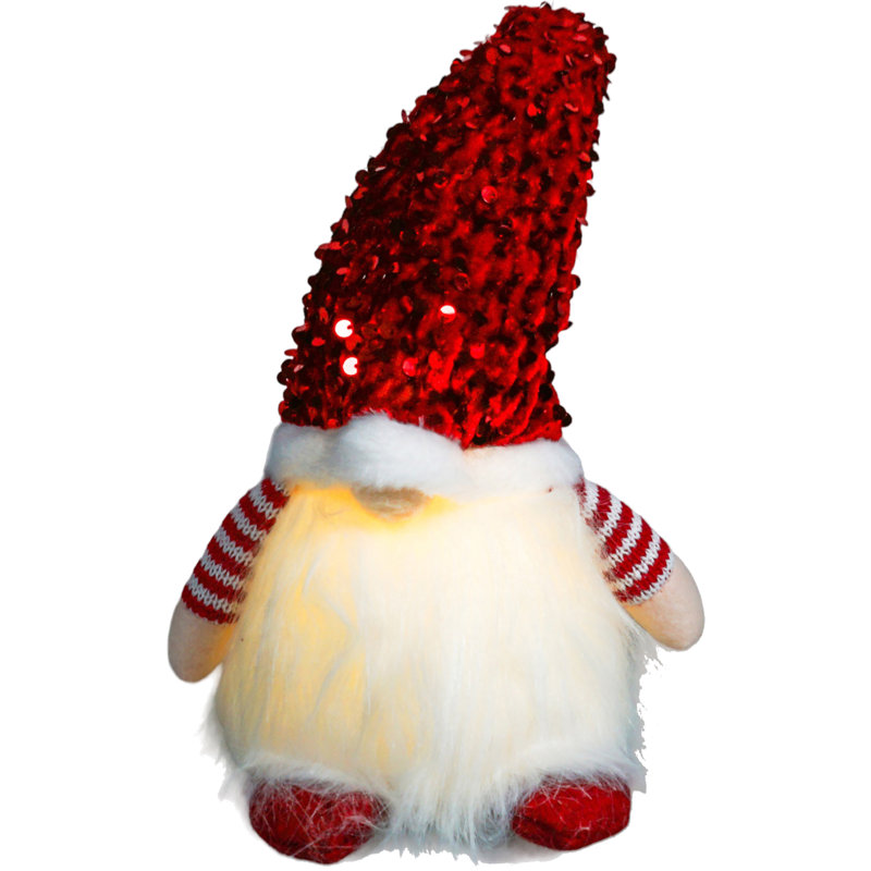 Henault Christmas Stuffed Holiday Accent, Red