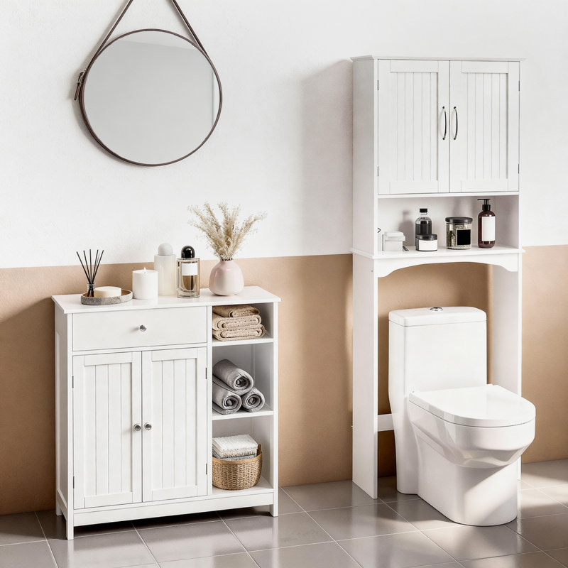 Armoire de salle de bain Azer, Blanc