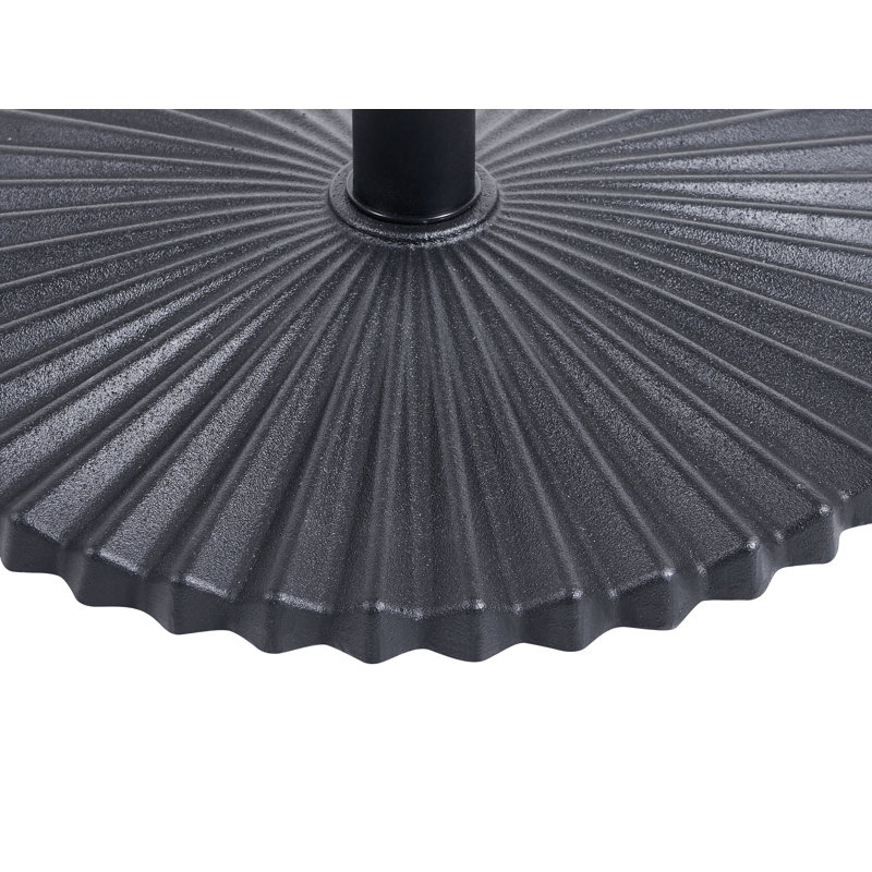 Parasol Base CAREZZA Round Black 21 kg