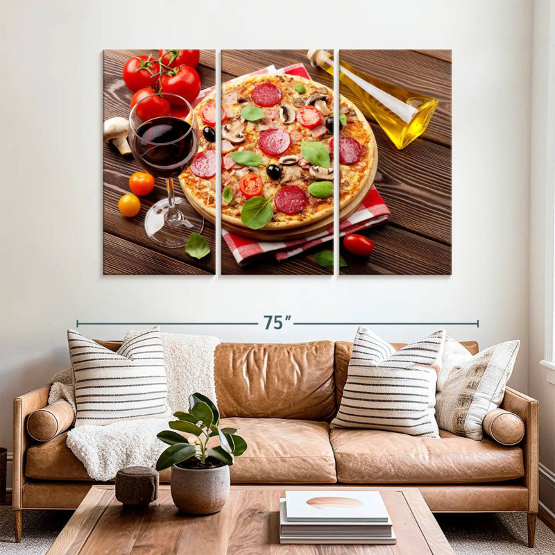 Yarlin Pizza Fresh From Oven, 42" H x 65" W