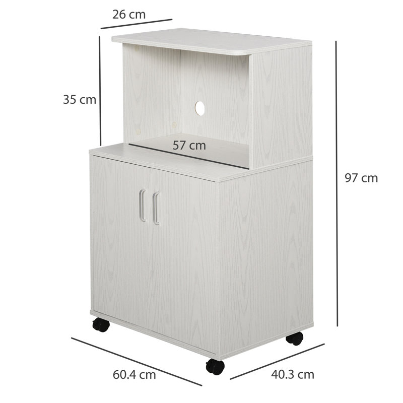 Jesselin 97cm Kitchen Pantry, White