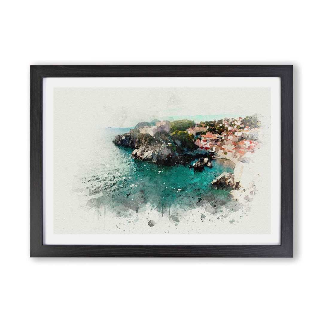 Walls of Dubrovnik in Croatia - Framed Print