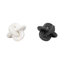 Objet sculptural en marbre sculptural avec emboîtement pour le décor du salon - Décoration moderne pour table basse, ou décoration intérieure - Blanc-1479677366